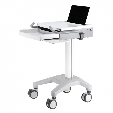Neomounts by Newstar MED-M200 - Cart - for notebook / keyboard / mouse - medical - white - screen size: 10"-17" - 6