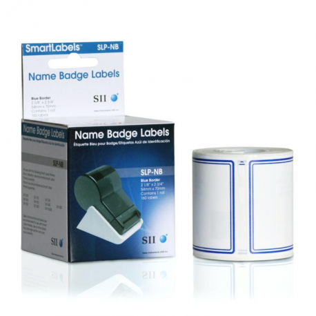 Seiko Instruments SLP-NB - Blue border - 54 x 70 mm 160 label(s) (1 roll(s) x 160) name badge labels - for Smart Label Printer 420, 430 - 2