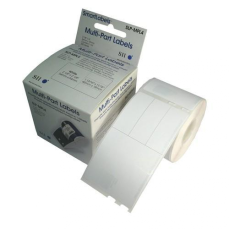 Seiko Instruments SLP-MPL4 - Plastic - permanent adhesive - white - 54 x 101 mm 220 label(s) (1 roll(s) x 220) labels - for Smart Label Printer 620 - 2