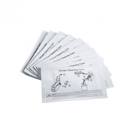 Datacard - Printer cleaning card (pack of 10) - for Datacard CD810, SD260S, SP25 Plus, SP35, SP35 Plus, SP55, SP55 Plus, SP75 - 2
