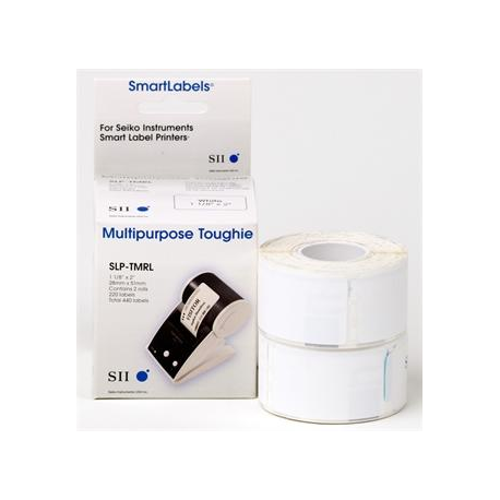 Seiko Instruments SLP-TMRL - Paper - permanent adhesive - white - 28 x 51 mm 440 label(s) (2 roll(s) x 220) multi-purpose labels - for Smart Label Printer 620 - 2