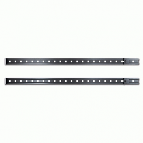 APC - Rack multi-functional adapter - black - for NetShelter 4 Post Open Frame Rack - 1