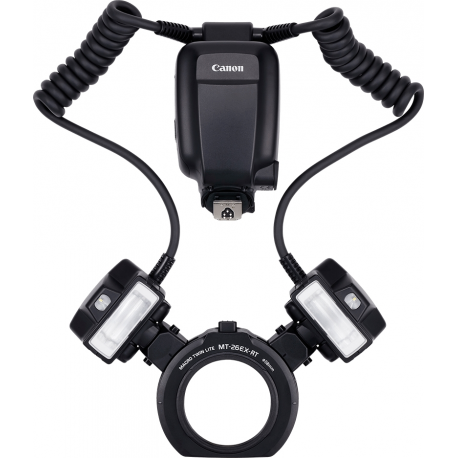 Canon Macro Twin Lite MT-26EX-RT - Macro flash system - 26 (m) - for EOS 2000D, 4000D, Kiss X90, R5, R6, Rebel T100, Rebel T7, Rebel T7+ - 0