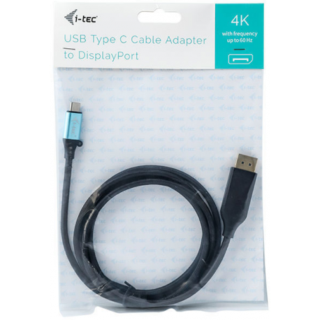 i-Tec - DisplayPort cable - USB-C (M) to DisplayPort (M) - Thunderbolt 3 - 2 m - 4K support - 3