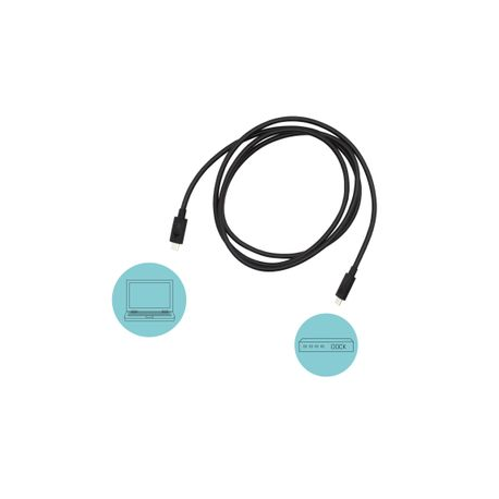 i-Tec - Thunderbolt cable - USB-C (M) to USB-C (M) - USB 3.1 Gen 1 / Thunderbolt 3 - 1.5 m - 4K support, 8K support, USB Power Delivery (100W) - 2