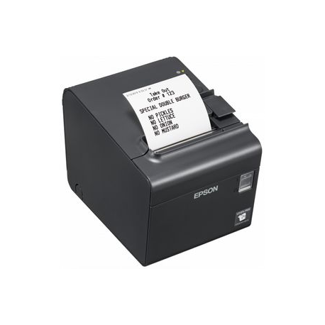 Epson TM L90LF - Receipt printer - thermal line - Roll (7.95 cm) - 203 x 203 dpi - up to 170 mm / sec - USB 2.0, serial - cutter - partial-cut cutter - dark grey - 1