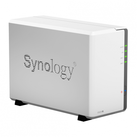 Synology Disk Station DS220j - NAS server - 2 bays - SATA 6Gb/s - RAID 0, 1, JBOD - RAM 512 MB - Gigabit Ethernet - iSCSI - 11