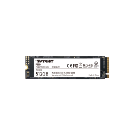 Patriot P300 - SSD - 512 GB - internal - M.2 2280 - PCIe 3.0 x4 (NVMe) - 1