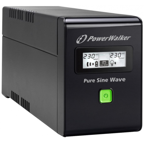 PowerWalker VI 600 SCL FR - UPS - AC 162-290 V - 360 Watt - 600 VA 7 Ah - USB - output connectors: 2 - 2
