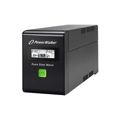 PowerWalker VI 600 SCL FR - UPS - AC 162-290 V - 360 Watt - 600 VA 7 Ah - USB - output connectors: 2 - 8