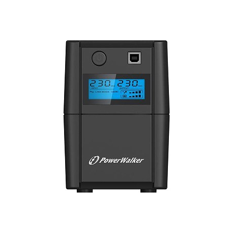 PowerWalker VI 650 SH FR - UPS - AC 170-280 V - 360 Watt - 650 VA 7 Ah - USB - output connectors: 2 - 3