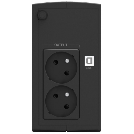 PowerWalker VI 850 LCD FR - UPS - AC 230 V - 480 Watt - 850 VA 9 Ah - USB - output connectors: 2 - 2