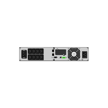 PowerWalker VFI 3000 RT HID - UPS (rack-mountable / external) - 2700 Watt - 3000 VA 9 Ah - RS-232, USB - output connectors: 9 - 2U - 19" - 2