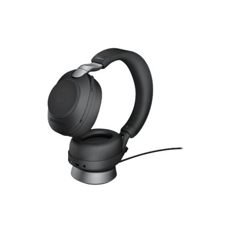 Jabra Evolve2 85 UC Stereo - Headset - full size - Bluetooth - wireless, wired - active noise cancelling - 3.5 mm jack - noise isolating - black - 0