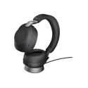 Jabra Evolve2 85 UC Stereo - Headset - full size - Bluetooth - wireless, wired - active noise cancelling - 3.5 mm jack - noise isolating - black