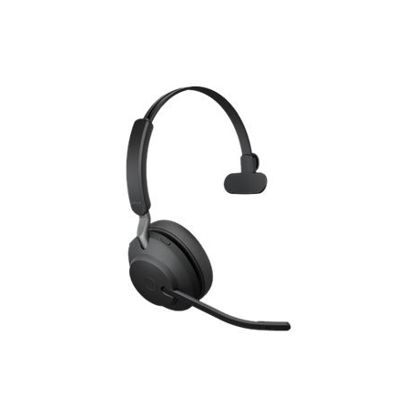 Jabra Evolve2 65 UC Mono - Headset - on-ear - convertible - Bluetooth - wireless - USB-C - noise isolating - black - 1
