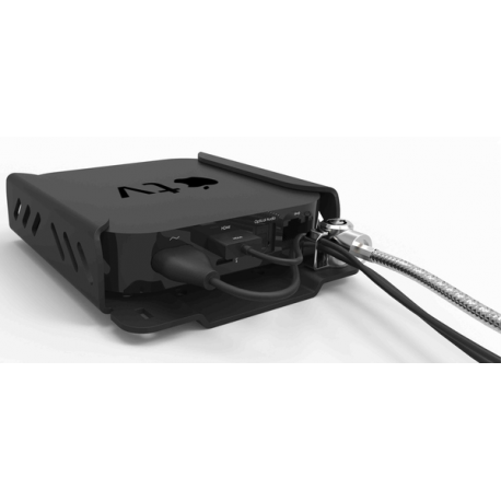 Compulocks Apple TV 6th  /  5th  /  4th Gen Security Mount - Mounting kit (security bracket, locking head assembly) - for mediabox - high-grade aluminium - jet black - mounting interface: 75 x 75 mm - for Apple TV 4K (1st generation, 2nd generation); TV HD - 10