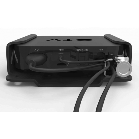 Compulocks Apple TV 6th  /  5th  /  4th Gen Security Mount - Mounting kit (security bracket, locking head assembly) - for mediabox - high-grade aluminium - jet black - mounting interface: 75 x 75 mm - for Apple TV 4K (1st generation, 2nd generation); TV HD - 12