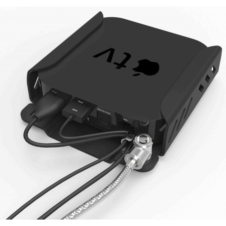 Compulocks Apple TV 6th  /  5th  /  4th Gen Security Mount - Mounting kit (security bracket, locking head assembly) - for mediabox - high-grade aluminium - jet black - mounting interface: 75 x 75 mm - for Apple TV 4K (1st generation, 2nd generation); TV HD - 13