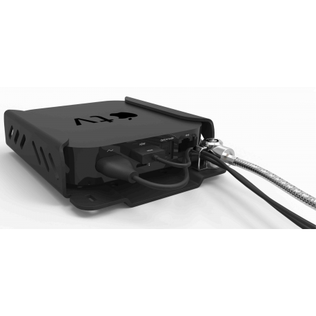 Compulocks Apple TV 6th  /  5th  /  4th Gen Security Mount - Mounting kit (security bracket, locking head assembly) - for mediabox - high-grade aluminium - jet black - mounting interface: 75 x 75 mm - for Apple TV 4K (1st generation, 2nd generation); TV HD - 18