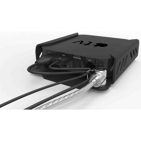 Compulocks Apple TV 6th  /  5th  /  4th Gen Security Mount - Mounting kit (security bracket, locking head assembly) - for mediabox - high-grade aluminium - jet black - mounting interface: 75 x 75 mm - for Apple TV 4K (1st generation, 2nd generation); TV HD - 25