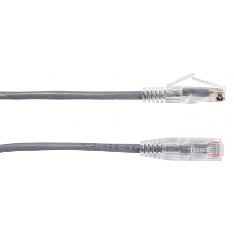 Black Box Slim-Net - Patch cable - RJ-45 (M) to RJ-45 (M) - 6.1 m - UTP - CAT 6 - booted, molded, snagless, stranded - grey - 0
