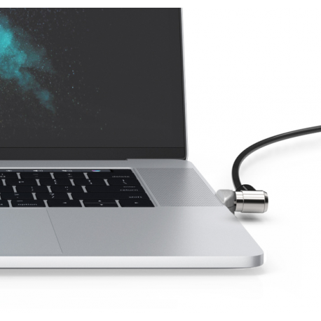 Compulocks MacBook Pro Touch Bar Lock Adapter (Cable Lock Not Included) - Security slot lock adapter - silver - for Apple MacBook Pro with Touch Bar 13.3" 4x Thunderbolt 3 (Late 2016, Mid 2017, Mid 2018, Mid 2019, Early 2020); MacBook Pro with Touch Bar 15.4" (Late 2016, Mid 2017, Mid 2018, Mid 2019) - 4