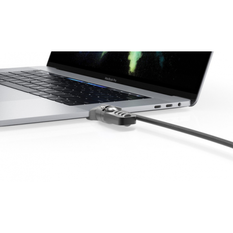 Compulocks MacBook Pro Touch Bar Lock Adapter (Cable Lock Not Included) - Security slot lock adapter - silver - for Apple MacBook Pro with Touch Bar 13.3" 4x Thunderbolt 3 (Late 2016, Mid 2017, Mid 2018, Mid 2019, Early 2020); MacBook Pro with Touch Bar 15.4" (Late 2016, Mid 2017, Mid 2018, Mid 2019) - 8