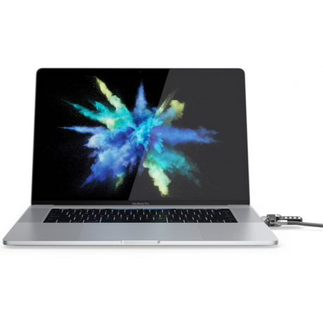 Compulocks MacBook Pro Touch Bar Lock Adapter (Cable Lock Not Included) - Security slot lock adapter - silver - for Apple MacBook Pro with Touch Bar 13.3" 4x Thunderbolt 3 (Late 2016, Mid 2017, Mid 2018, Mid 2019, Early 2020); MacBook Pro with Touch Bar 15.4" (Late 2016, Mid 2017, Mid 2018, Mid 2019) - 9