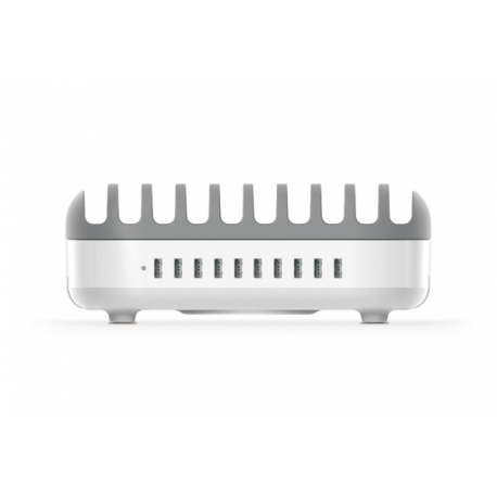 Compulocks 10 Ports USB Charging Dock Station With EU Plug - Charging station - 120 Watt - 2.4 A - 10 output connectors (USB) - 0