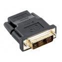 Lanberg - Adapter - DVI-D male to HDMI female - black - thumbscrews