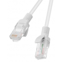Lanberg - Patch cable - RJ-45 (M) to RJ-45 (M) - 5 m - UTP - CAT 5e - snagless - grey, RAL 7035