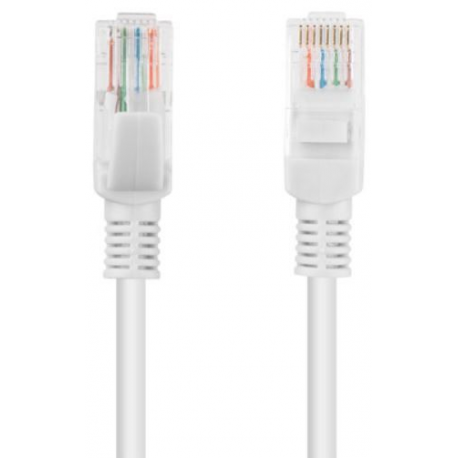 Lanberg - Patch cable - RJ-45 (M) to RJ-45 (M) - 5 m - UTP - CAT 5e - snagless - grey, RAL 7035 - 1
