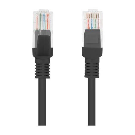 Lanberg - Patch cable - RJ-45 (M) to RJ-45 (M) - 1.5 m - UTP - CAT 6 - molded, snagless, stranded - black, RAL 9004 - 0