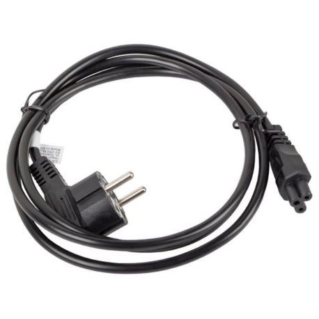 Lanberg - Power cable - CEE 7 / 7 (M) angled to IEC 60320 C5 - 1.8 m - black - 1