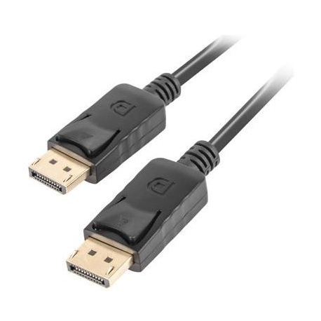 Lanberg - DisplayPort cable - DisplayPort (M) to DisplayPort (M) - DisplayPort 1.2 - 300 V - 1.8 m - 4K support - black - 0