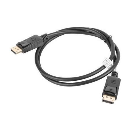 Lanberg - DisplayPort cable - DisplayPort (M) latched to DisplayPort (M) latched - DisplayPort 1.2 - 300 V - 1 m - 4K support - black - 1