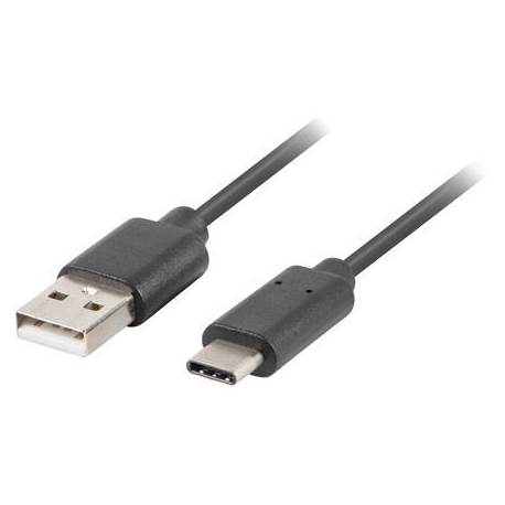 Lanberg - USB cable - USB (M) to USB-C (M) - USB 2.0 - 50 cm - black - 0