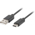 Lanberg - USB cable - USB (M) to USB-C (M) - USB 2.0 - 50 cm - black
