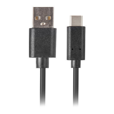 Lanberg - USB cable - USB (M) to USB-C (M) - USB 2.0 - 50 cm - black - 1