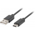 Lanberg - USB cable - USB (M) to USB-C (M) - USB 2.0 - 1.8 m - black