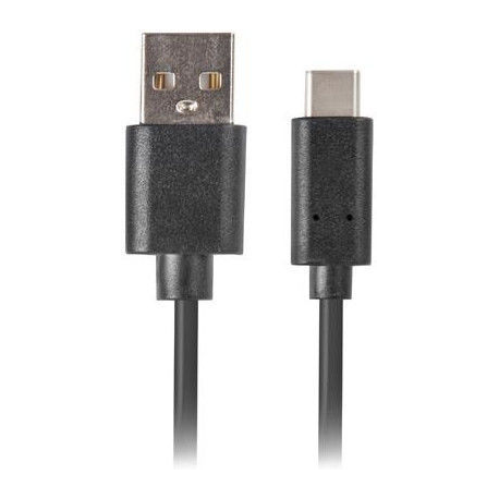 Lanberg - USB cable - USB (M) to USB-C (M) - USB 2.0 - 1.8 m - black - 1