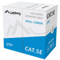 Lanberg - Bulk cable - 305 m - UTP - CAT 5e - solid - pantone cool grey 5C
