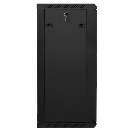 Lanberg - Rack cabinet - wall mountable - black, RAL 9004 - 22U - 19" - 3