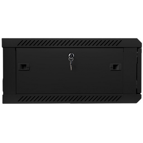 Lanberg - Rack cabinet - wall mountable - black, RAL 9004 - 4U - 19" - 3