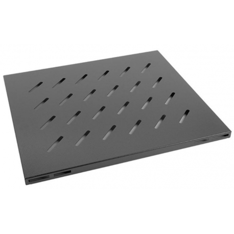 Lanberg - Rack shelf - black, RAL 9004 - 1U - 19" - 0