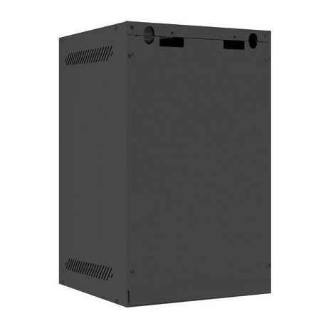Lanberg - Rack cabinet - wall mountable - black, RAL 9004 - 9U - 10" - 4