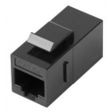 Lanberg - Keystone coupler - RJ-45 (F) to RJ-45 (F) - UTP - CAT 5e - black