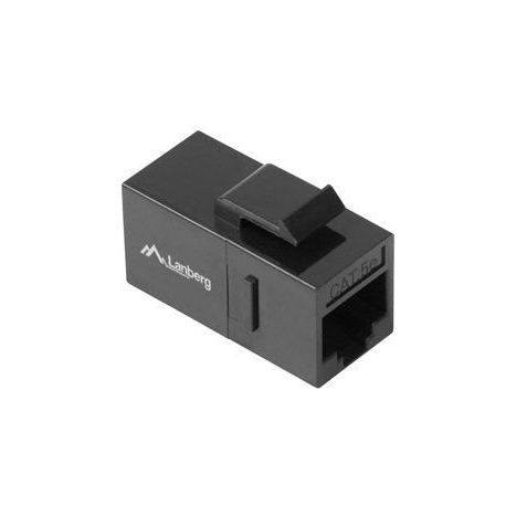 Lanberg - Keystone coupler - RJ-45 (F) to RJ-45 (F) - UTP - CAT 5e - black - 1