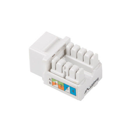 Lanberg KSU5-1090 - Modular insert - RJ-45 - white - 0